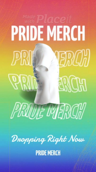 Spinning T-Shirt Video for Pride Month-Themed Merch