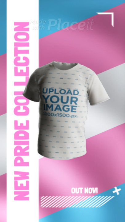 Sublimated 3D T-Shirt Video for a Pride Collection Ad