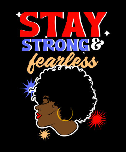 T-Shirt Design Maker Featuring Juneteenth Illustrations