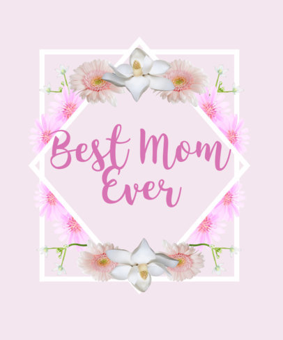 Adorable Mother's Day T-Shirt Design Template