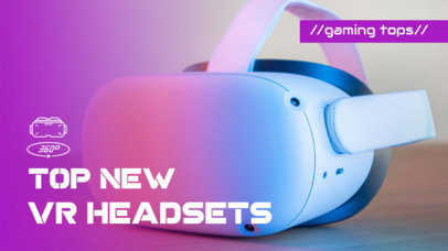 YouTube Thumbnail Maker for a Review of the Newest VR Headsets