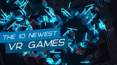 YouTube Thumbnail Maker for a Newest Virtual Reality Games List