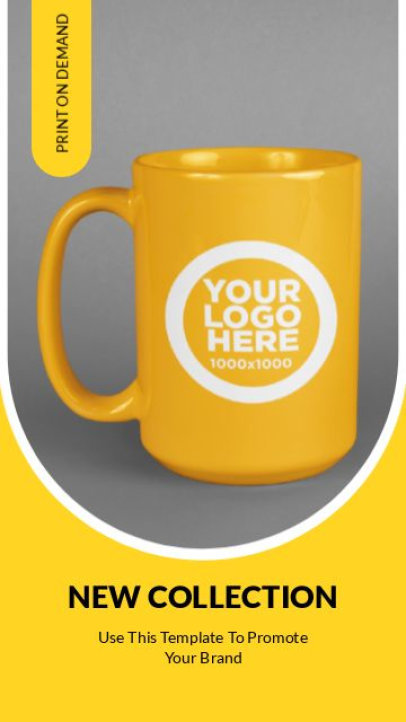 Instagram Story Video Generator for a POD Store Featuring a Product Image