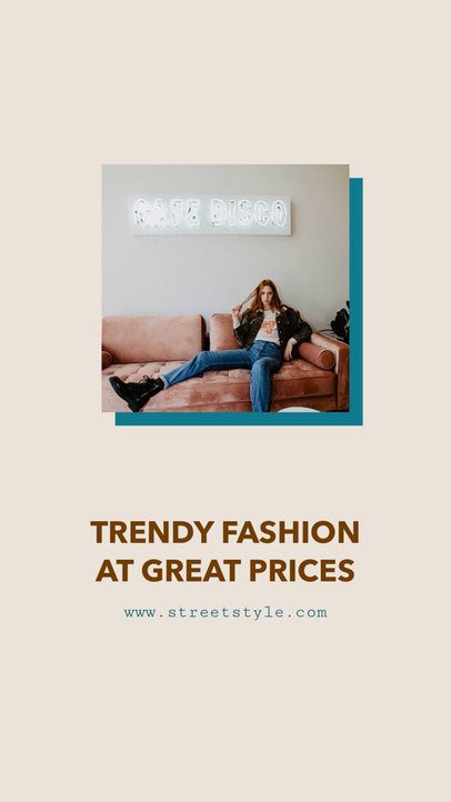 Trendy Instagram Story Video Creator with a Simple Layout for Fashion Sale